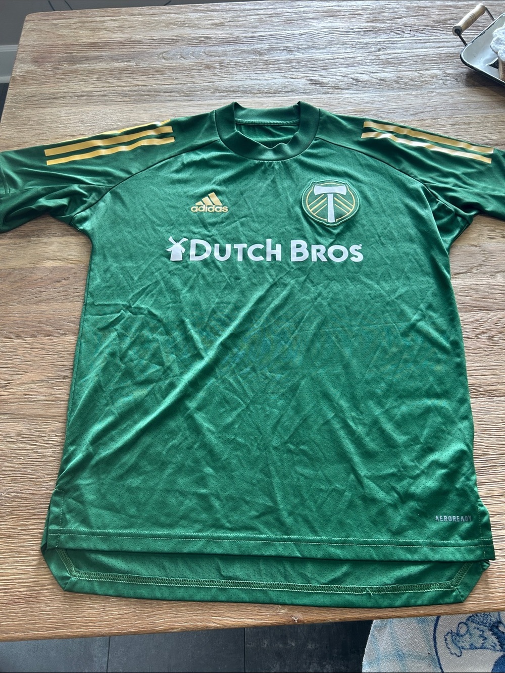 ✌️ RARE ✌️ Dutch Bro adidas  Portland Timbers Soccer Jersey with Dutch Bros